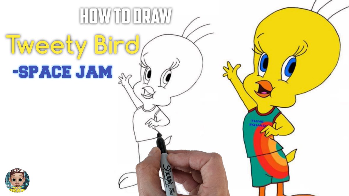 how_arty's tweet photo. How To Draw Tweety Bird | Space Jam 2 | Space Jam Characters                         ▶️https://t.co/0Bw6HVVR5z◀️ via
#SpaceJamMovie #SpaceJam #tweetybird #tweetypie #howtodraw #ArtyPants https://t.co/xj96gUf9ND