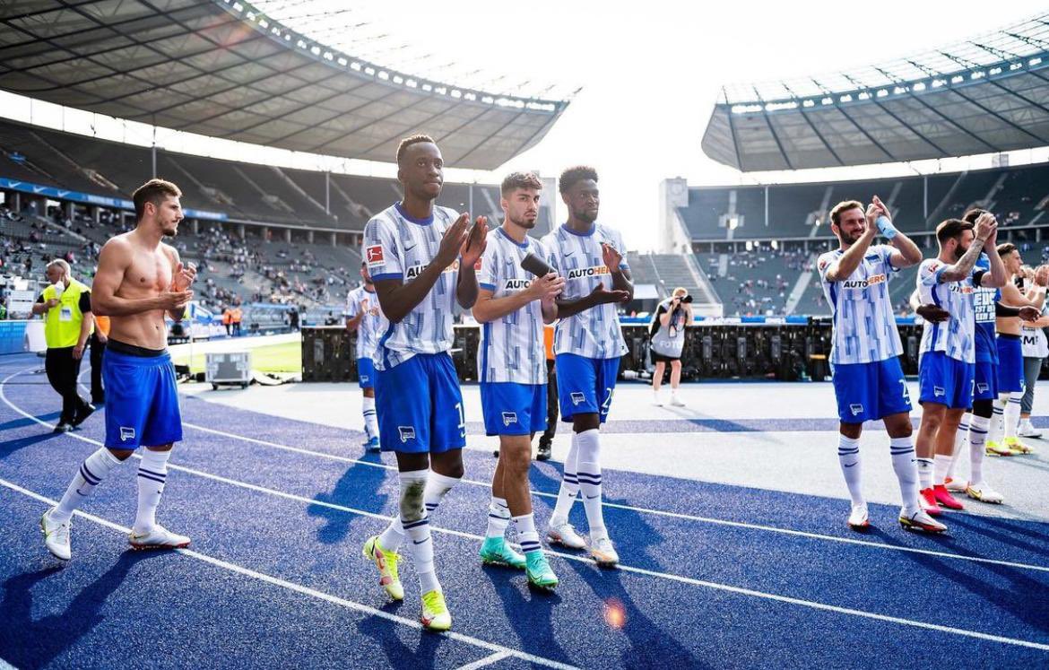 Let’s continue to work all together towards the next match. Thanks to all the fans for the great support! 🏟🔵⚪️ #HerthaBSCWolfsburg @HerthaBSC @Bundesliga_EN #HaHoHe