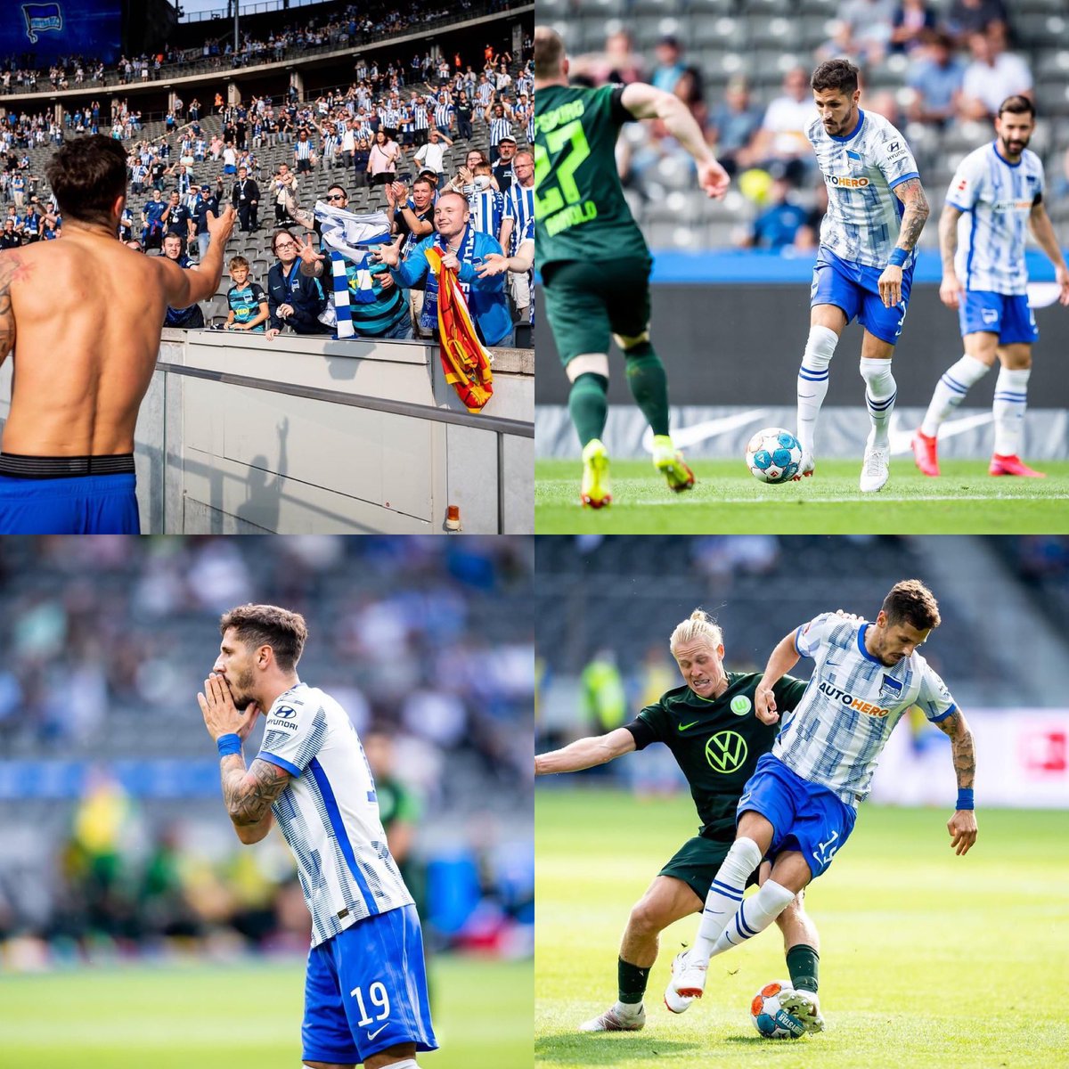 sjovetic's tweet photo. Let’s continue to work all together towards the next match. Thanks to all the fans for the great support! 🏟🔵⚪️ #HerthaBSCWolfsburg @HerthaBSC @Bundesliga_EN #HaHoHe https://t.co/JcYfN2nniO