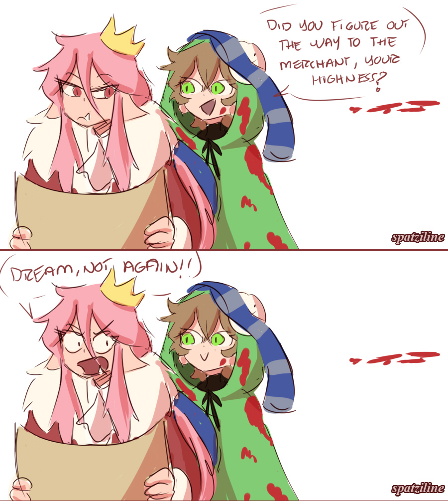 Then Techno proceeds to k word the merchant lmao #dreamshortsfanart #dreamfanart #technobladefanart #RIVALSTWT #rivalstwtfanart @Dream__Fanart