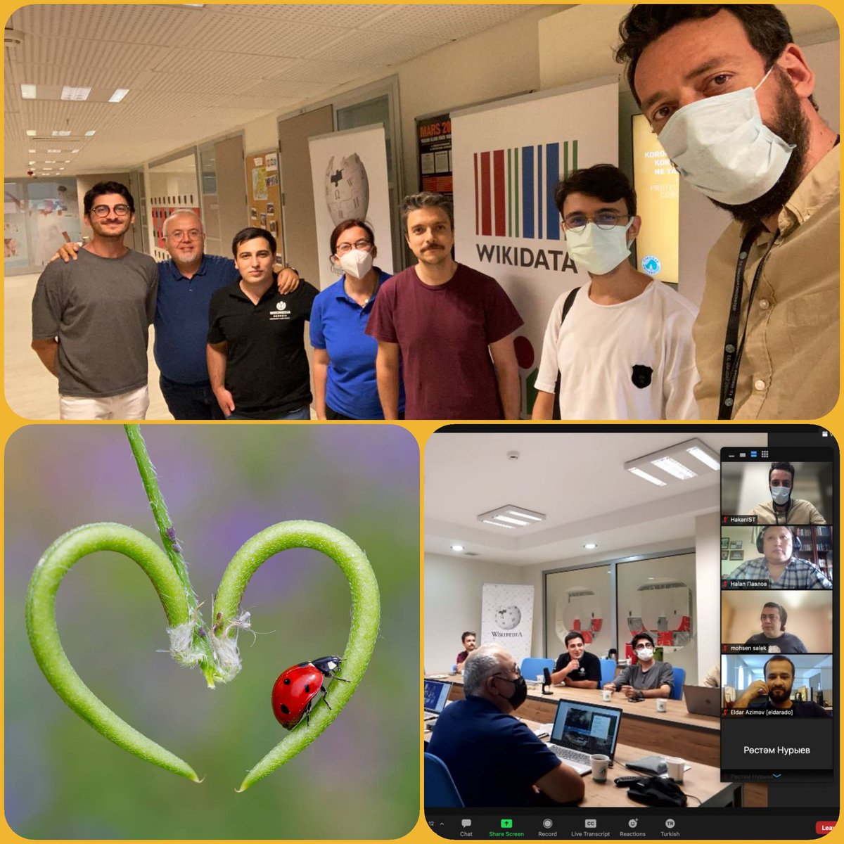 Bu yazın iki önemli olayı:
Foto 1-3 Buluşmayı başardık!✌
Foto 2 WLE fotoğraf yarışması sonuçları sonunda duyruldu🏆💙💚