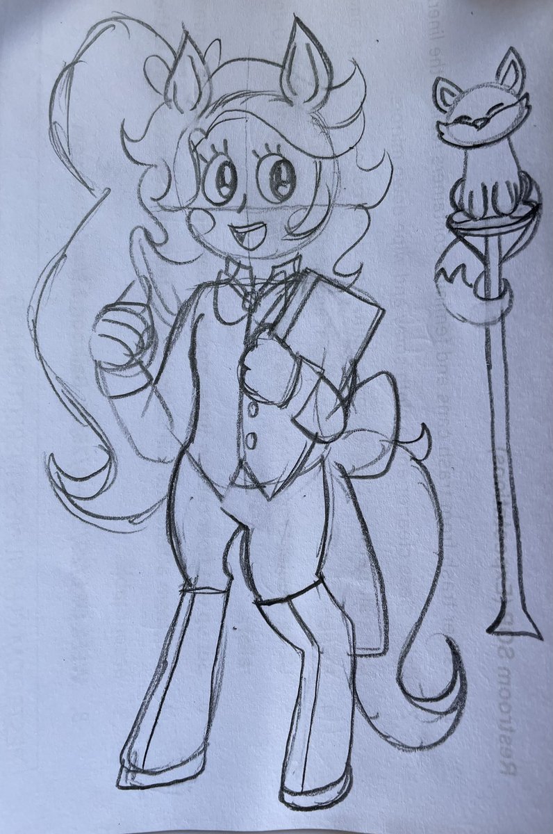 CureCustard's tweet photo. there i drew her finally ;__; !!! Calypso and her Palisman!! (it’s a fox!!) https://t.co/K8LSGX8rno