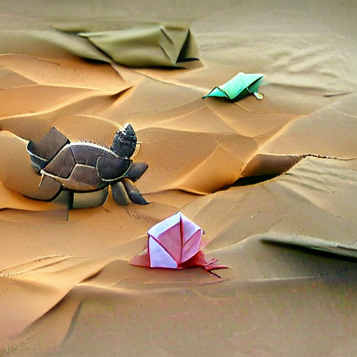 mtthwwmn's tweet photo. origami turtles racing in vain through an endless desert

#aiart #generativeart @images_ai https://t.co/NshbWd3Ag7