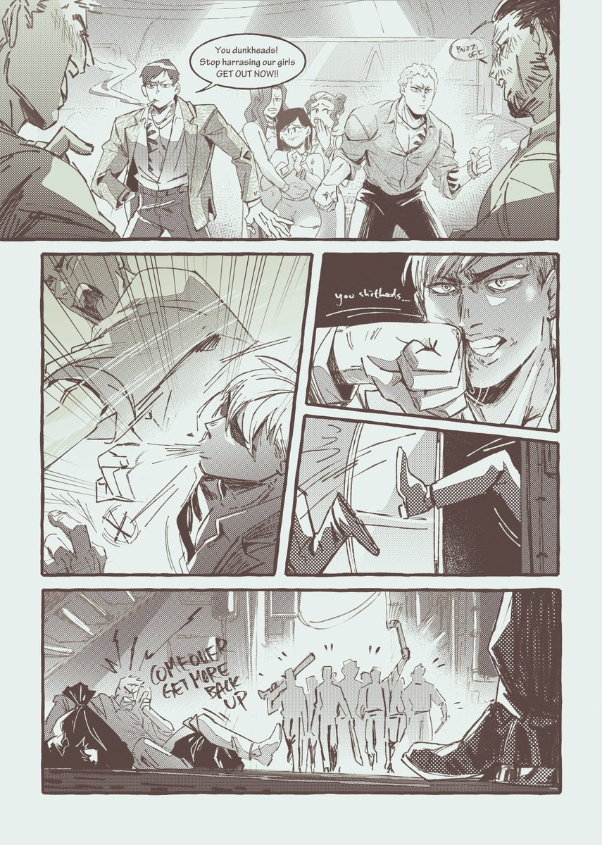 Kyodai #aofuta is really my jam, fighting and having fun together in the night! Thank you @hqcrimezine for an amazing time to try some cool comic stuff! 🥰🙏

Check out the zine if you are into some good fighty boys! AfterSale is happening rn
👊💥SHOP💥👊
https://t.co/qEKghEvkcM 