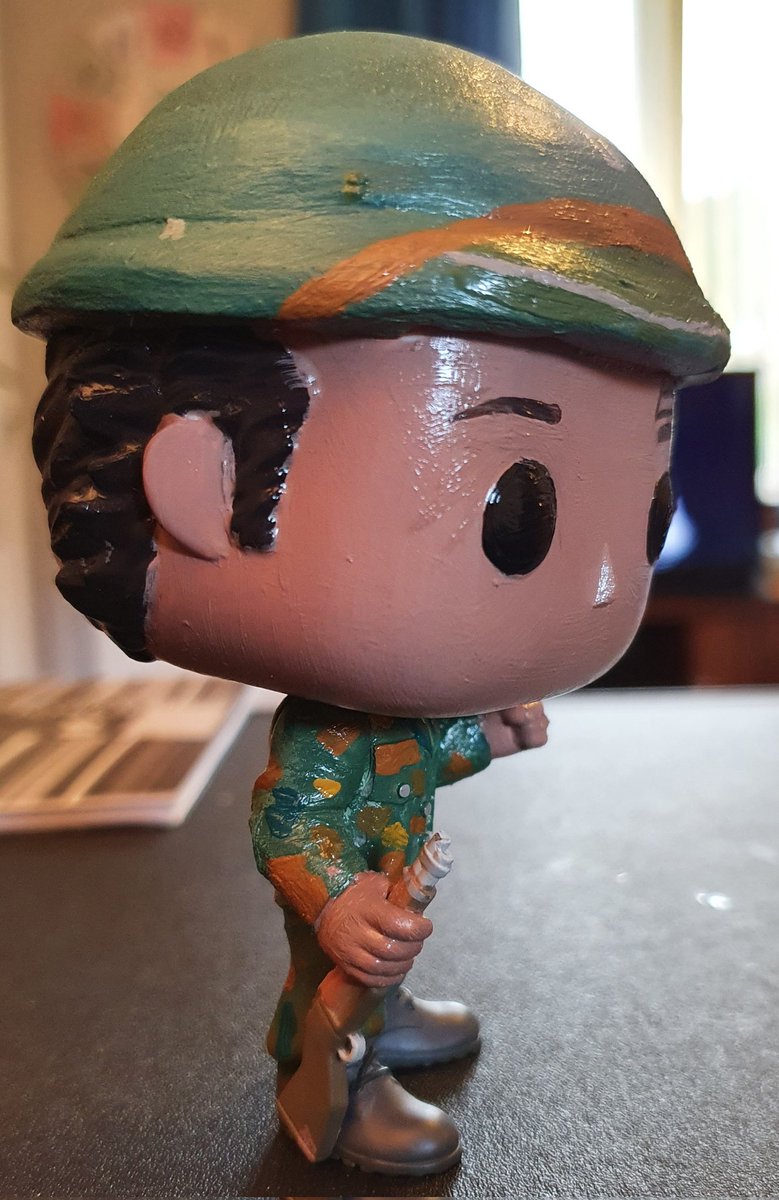 Julie74656's tweet photo. #Chakotay #KillingGame #CustomMakes I'm so happy with how Captain Miller from Killing Game turned out. A very handsome Chakotay 😍 https://t.co/62wvmnww60