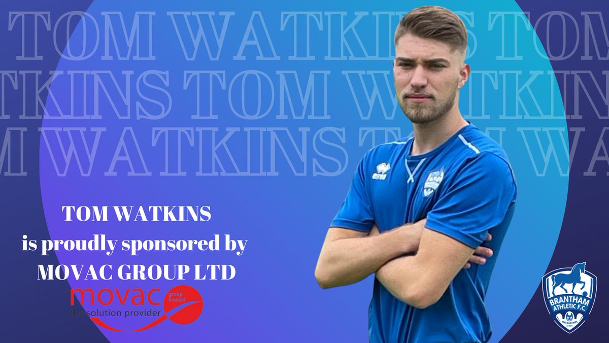 Brantham Athletic FC (@branthamath) on Twitter photo PLAYER SPONSORSHIP 🚨
Thank you to <a href="/MovacGroupLtd/">Movac Group Limited</a> for their continued support and their sponsorship of Tom Watkins for the 2021/22 season
#UPTHEIMPS
<a href="/TomWatkins03/">Tom Watkins</a> PLAYER SPONSORSHIP 🚨
Thank you to <a href="/MovacGroupLtd/">Movac Group Limited</a> for their continued support and their sponsorship of Tom Watkins for the 2021/22 season
#UPTHEIMPS
<a href="/TomWatkins03/">Tom Watkins</a>