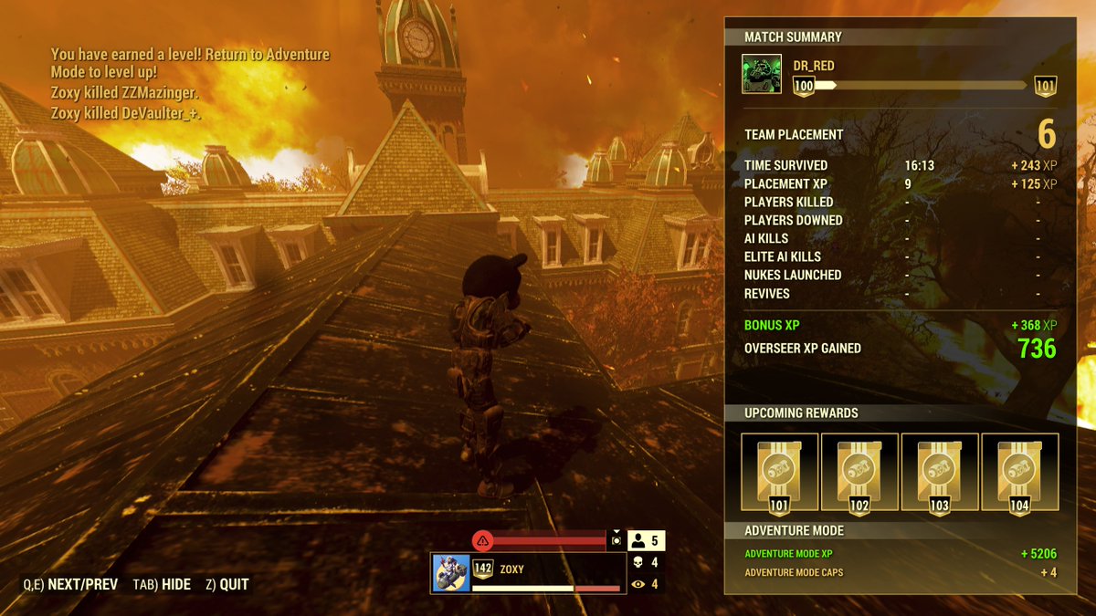 Dr_Red_MD's tweet image. ...anddd done! Finally hit level 100 in #NuclearWinter! 

Thank you @bethesda for the double xp, I couldn't have finished the grind without it!

#LevelGrind #Fallout76 #falloutcommunitystreamteam #fo76 #fallout