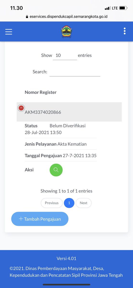 Ideacitra's tweet photo. @DUKCAPILKOTASMG @llinggarr @hendrarprihadi Sama... saya dari tgl 27 juli juga tidak ada perubahan status.. blm di verifikasi.. lama sekali yaa hampir 1 bulan... sudah saya coba tanyakan di twitter minggu lalu juga tidak ada balasan dari adminnya... bagaimana ini ya... https://t.co/8LhJV18SEA