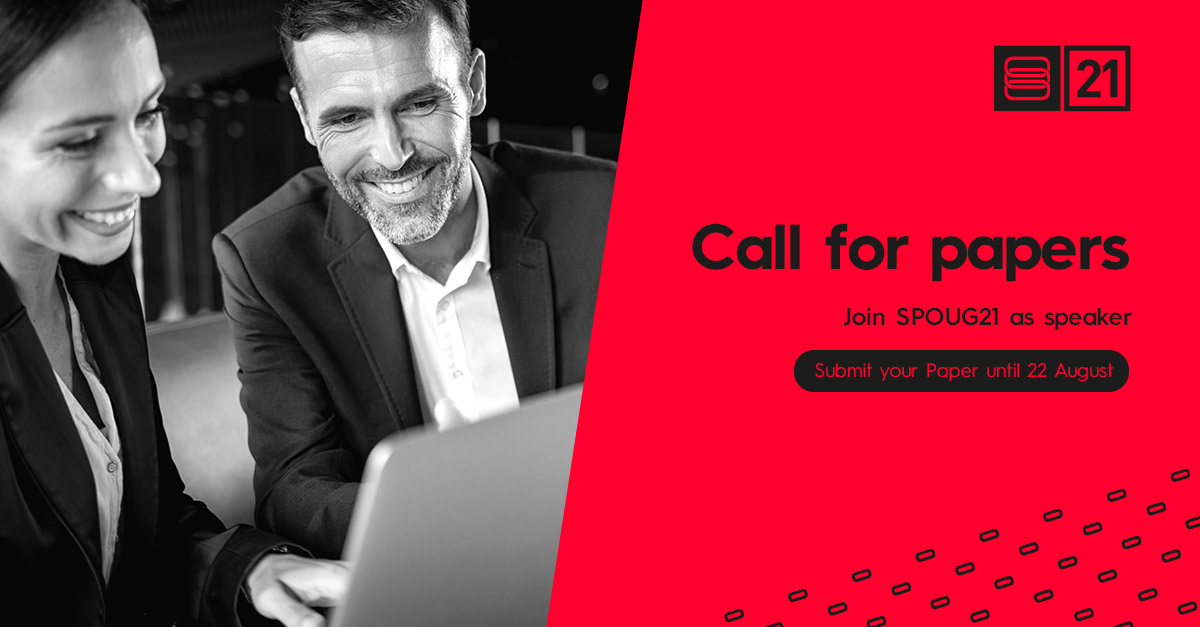 Last day to submit your paper for #SPOUG21❗ 
spoug.es/spoug-21-engli…