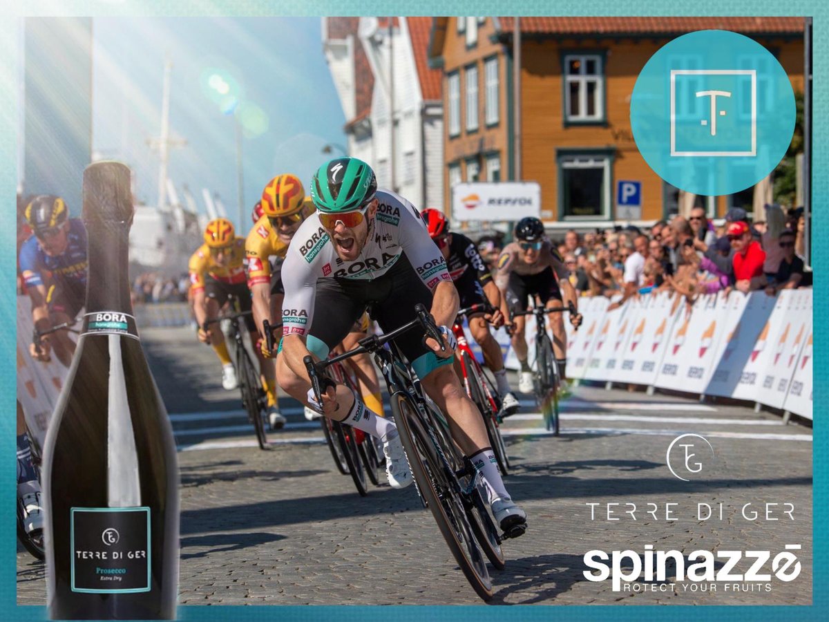 The Olympic Champion @wallsey_98 Matthew Walls takes his profession win... Grande Matt... We open a bottle and cheer to you #TourofNorway #borahansgrohe #spinazzegroup