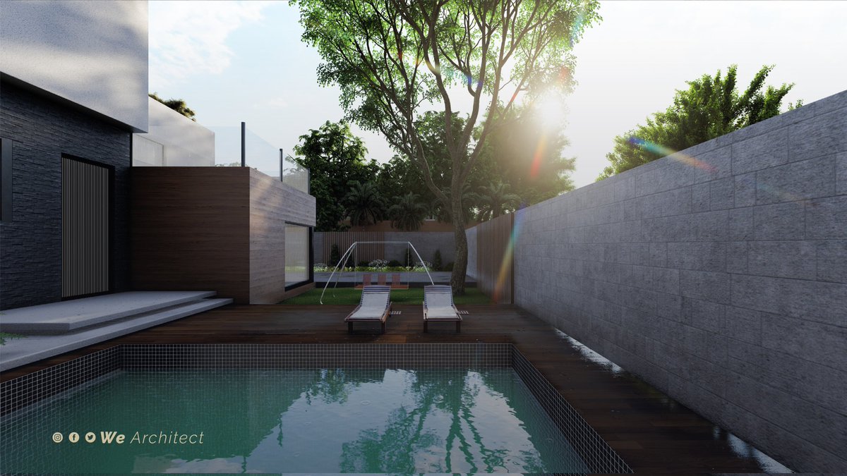 WeArchitectLy's tweet photo. اخر اعمال فر��ق عمل We Architect 
تتمحور الفكرة التصميمية في توفير الخصوصية بتقليل عدد النوافذ المطلة للخارج بدون التأثير على التهوية الطبيعية وفصل كتل المبنى وظيفيا وربطها باقل عدد درج لراحة السكان في تنقل بينها.

رؤية معمارية من المستقبل 🛸 https://t.co/T8LQWABEUZ