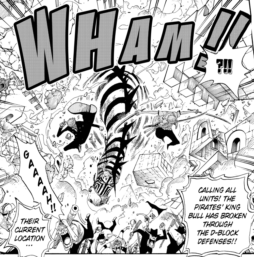 One Piece Manga Chapter 1022: Zoro & Sanji vs King & Queen
