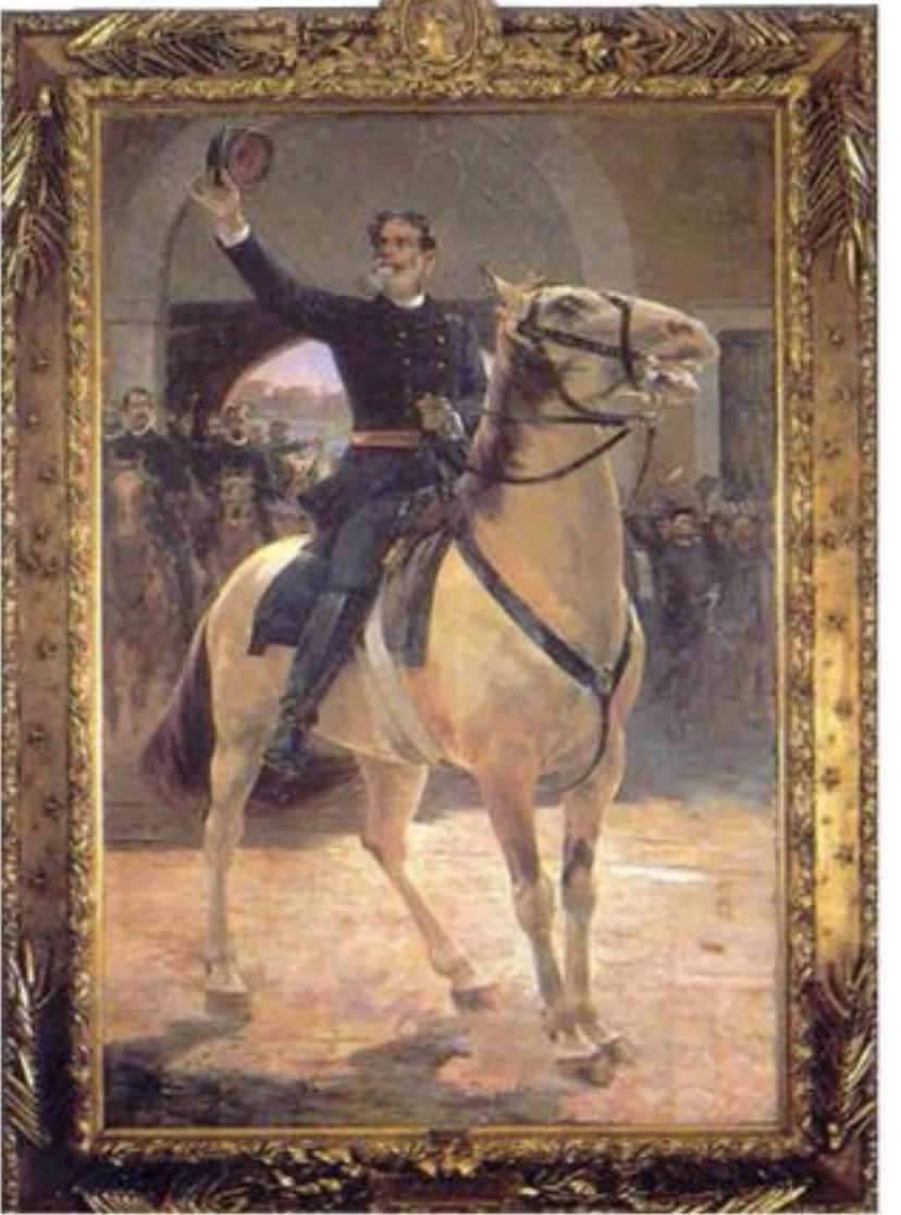 reinaldoazevedo's tweet photo. A ignorância da Bozolândia é + saliente do q o golpismo. Eles convocam o ato de 7 de Setembro, q chamam de “2ª Independência”, botando o rosto de Bolsonaro numa pintura. Mas usaram o quadro de Henrique Bernardelli q homenageia Marechal Deodoro, q proclamou a República. Antas!!! https://t.co/AMv2KZvPrX