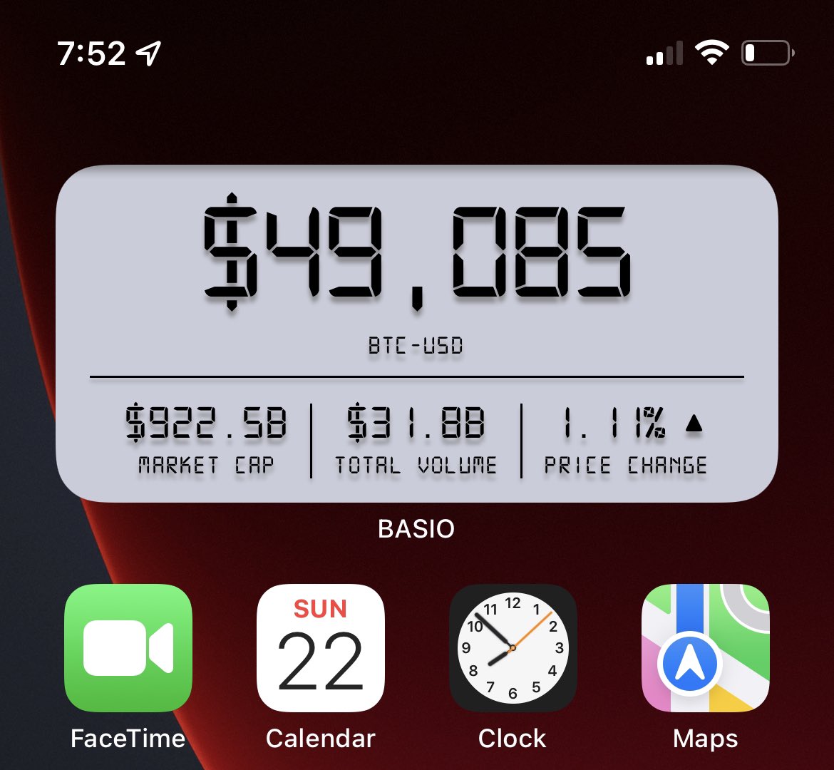 ismyhc's tweet image. Yes. Install #iOS15beta6 and try out my #bitcoin stats app styled after classic Casio watch. testflight.apple.com/join/hljP7cOv