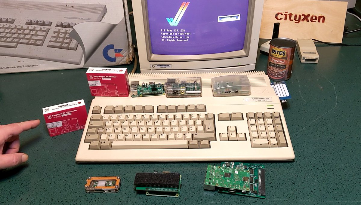 city_xen's tweet photo. Yo dawg, we heard you like #RaspberryPi s so in our next video, we'll be answering the age old question, How many Pis can fit into an #Amiga500+? Is there a limit? Watch this space for "The Storm" S02:E05 (The NEW Adventures of Clicky & Friends #NAoCaF) #AmazingAmy #Amy #PiStorm https://t.co/qplRbDjBtq