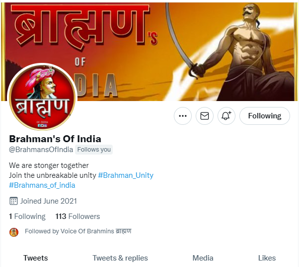 BrahmansOfIndia's tweet photo. ज्यादा से ज्यादा भाई जुड़े आपका साथ बहुत जरुरी है ब्राह्मणो से सम्बंधित ट्रेंड करने में जो भाई साथ दे सके तुरंत जुड़े 🙏#ब्राह्मण_पराक्रम_दिवस https://t.co/xvaLy5l5yu