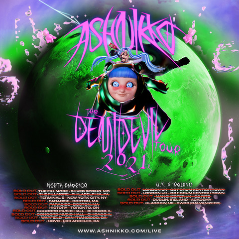 SOLD OUT UK AND USA TOUR! Honored to be working with such an incredible talent and top notch team!!!! 💦💦💦 <a href="/ashnikko/">ashnikko</a> @variousartistsmanagement HERE WE GOOOOOO 🔥🔥🔥🔥