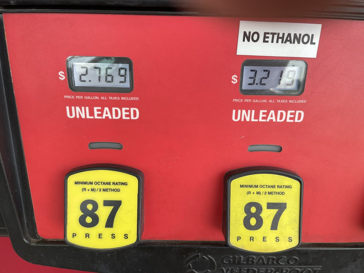 Ethanol vs ethanol-free. Petroleum octane vs renewable, domestic &amp; cleaner burning. Simple choice for most.