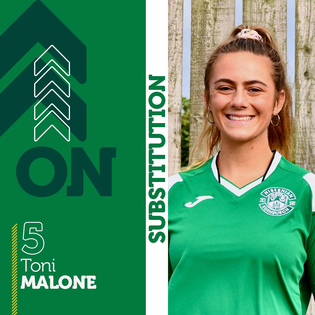 HibernianWomen's tweet image. We've made another change, and it's a debut for @xtonimalone! 👋

@RachBoyle23 has made way for the American 🔁

60' | HIB 7️⃣ - 0️⃣ UOS