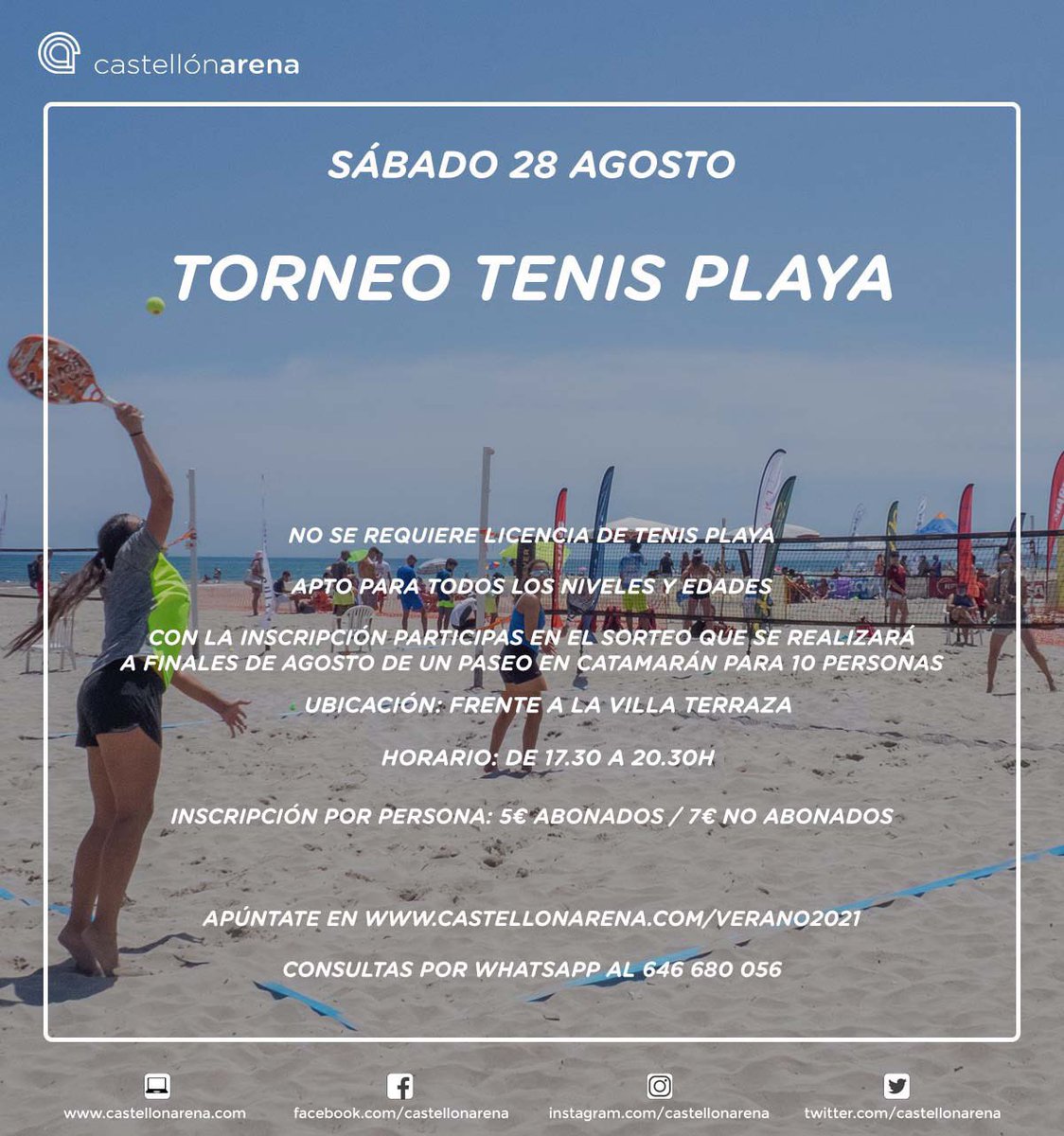 Último torneo social del verano 2021

#NoTeLoPierdas #castellonarena #estoyencastello #tenisplaya #beachtennis