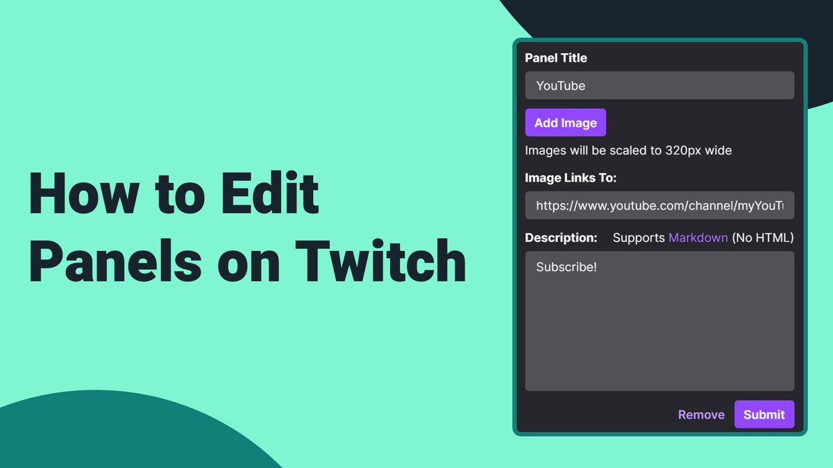 streamlabs's tweet photo. Want to make your #stream look more professional?
Here's how you can create brilliant, custom @Twitch panels using the awesome #Streamlabs #PanelMaker: https://t.co/w2Jrd6I7dO https://t.co/3iTHJLTiEd