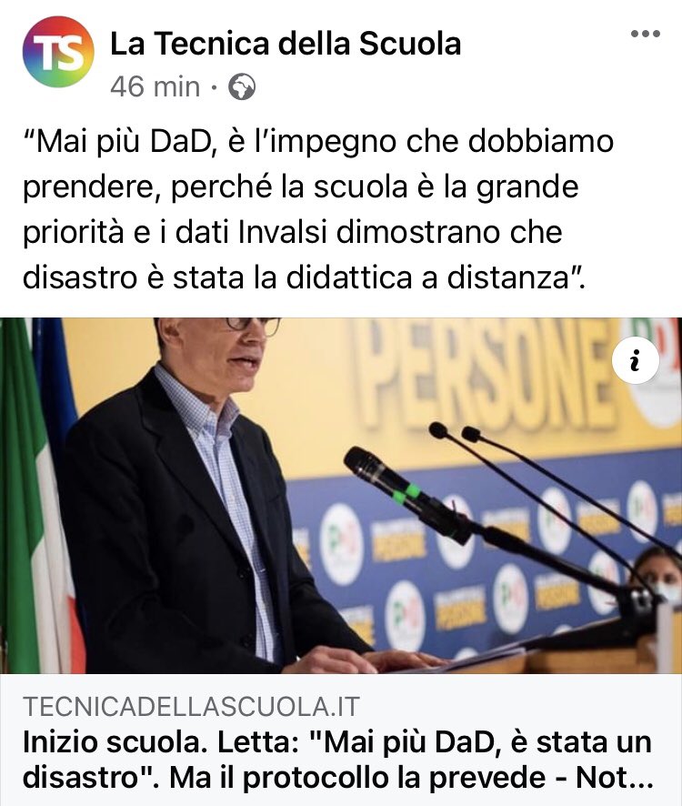 EulaliaGrillo's tweet photo. Dice bene #Letta, mai più DAD.
Però,PRIMA, bisognerebbe dire mai più #classipollaio, mai più aule senza ventilazione meccanica controllata, mai più penuria di personale, mai più #tracciamenti che saltano, mai più mezzi di trasporto in cui si sta stipati come sardine.
⬇️ https://t.co/GJMls5wokM