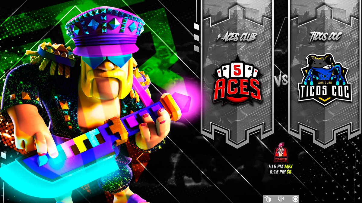 SEMIFINAL | ÉLITE 

GRAN GUERRA DE SEMIFINAL 

@5AcesClub1  🆚 <a href="/TicosCoc/">Ticos COC</a>

🕖 7:15pm MX 
🎥 @CandyGamercoc

¡Ven y acompáñanos!