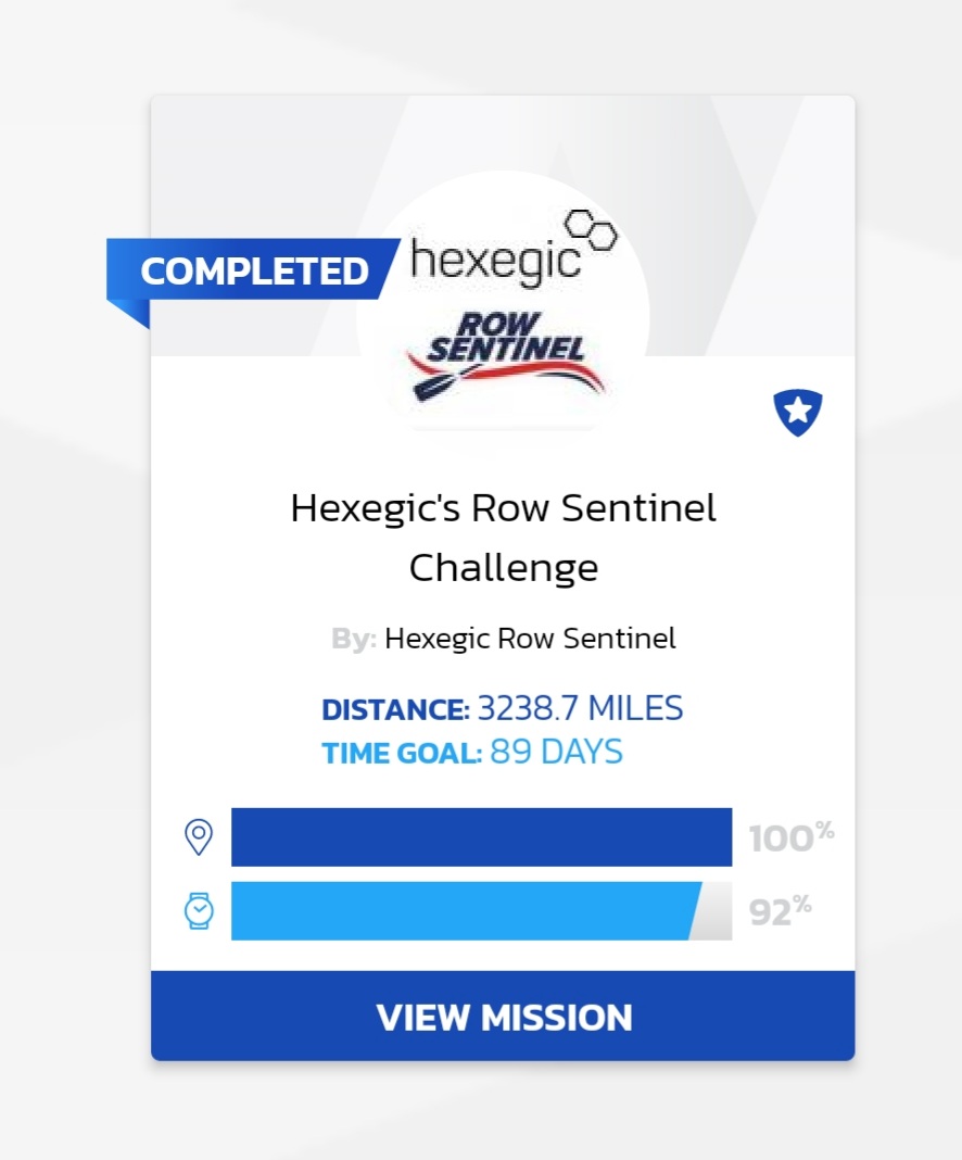 Exactly 82 days ago, 12 of our team started a virtual mission to travel from New York to Isles of Scilly by walking, cycling, rowing, running or swimming in honour of Ian's <a href="/rowsentinel/">rowsentinel</a> challenge- we have just finished but he is only a few hours behind us and is the clear winner!