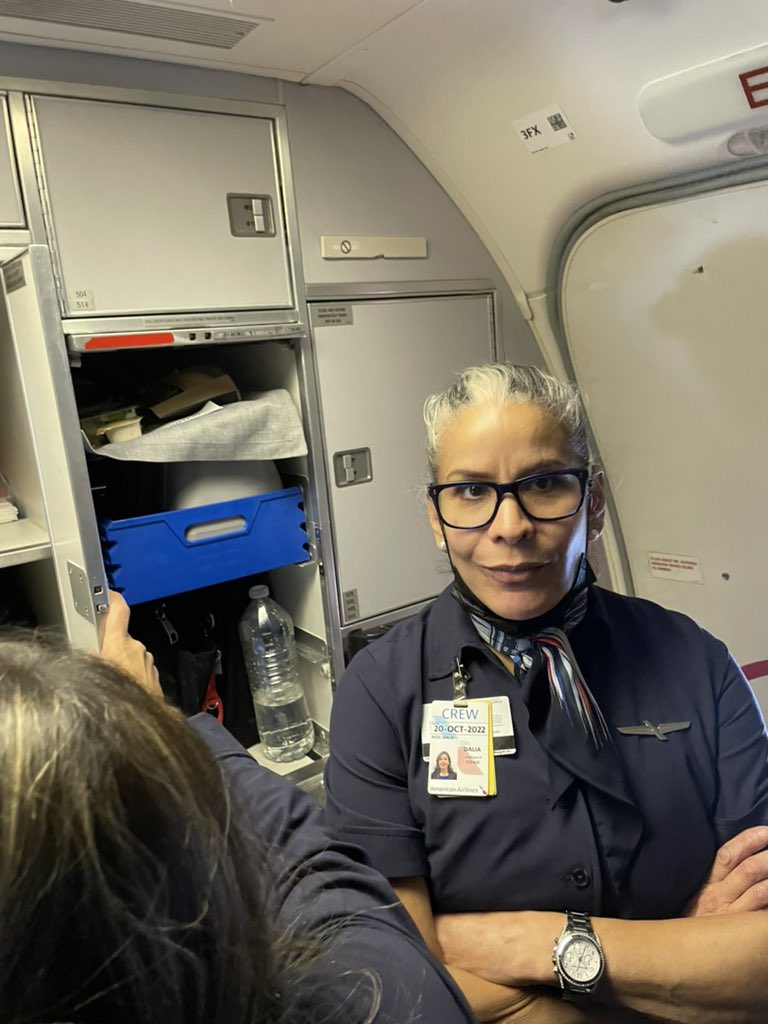 DJSamSneak's tweet image. Ayo @AmericanAir there’s this employee who thinks putting hands on people to communicate is the only way to communicate. 

I asked her not to touch me again she replied or what!? 

Now she’s threatening me wit authorities

Her name Dalia Rios and has an extremely ugly attitude.