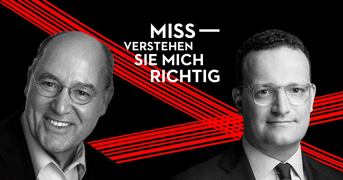 ServiceTapir's tweet photo. 29. August 2021 18:00 Uhr
Aus der Reihe "Miss-Verstehen Sie mich richtig"
Der Bundesgesundheitsminister, Jens Spahn (CDU), trifft den Linken-Politiker Gregor Gysi.

https://t.co/uYD8ajHaag https://t.co/qKMxPpCIpS