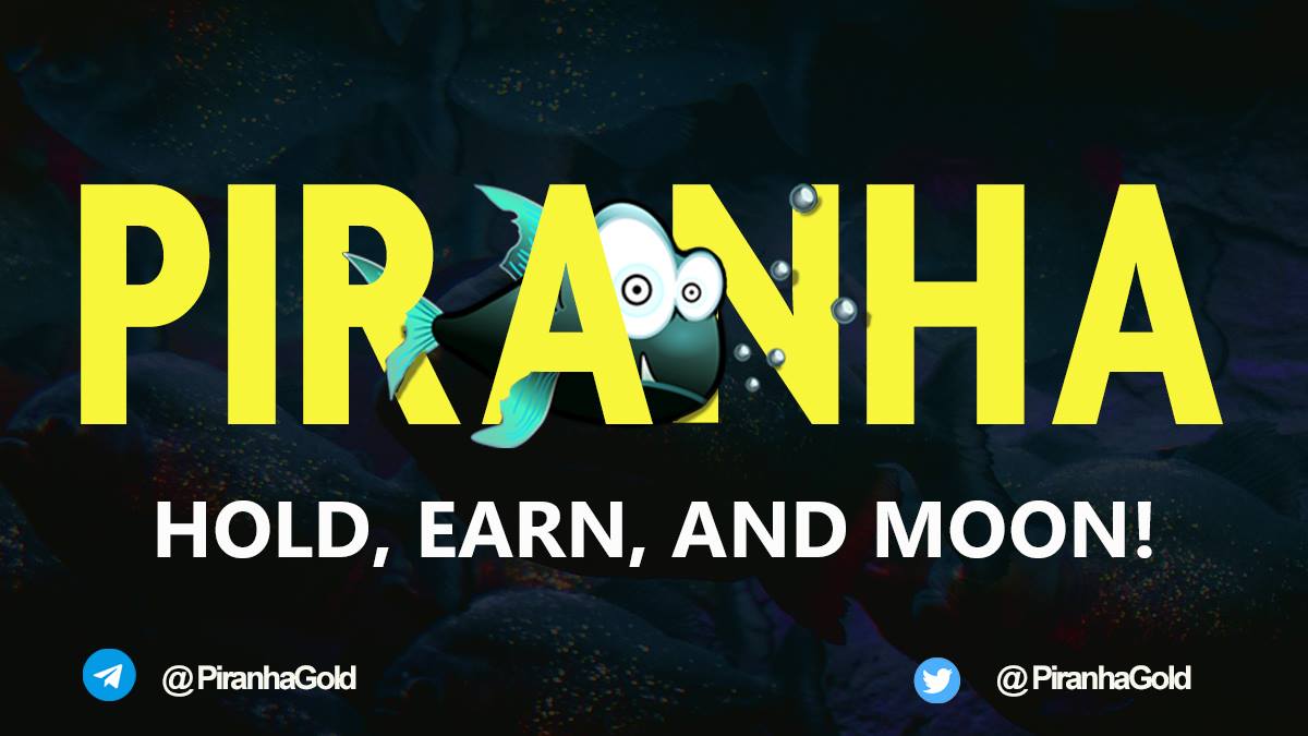Launched less than 48 hours ago! 
Only 56 holders! 
Low supply! 
8% BUSD reflections! 
NFT collection going live in 4 days!

Hold, earn, and let's eat some zeros! 
#piranha #100xcoin #newgem #nftcollector #Crypto