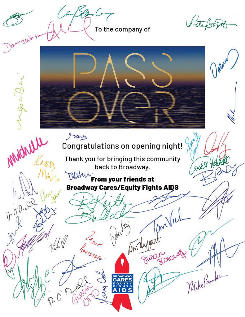 Thank you @PassOverBway for bring audiences back to #Broadway and ovations back to the August Wilson Theater!