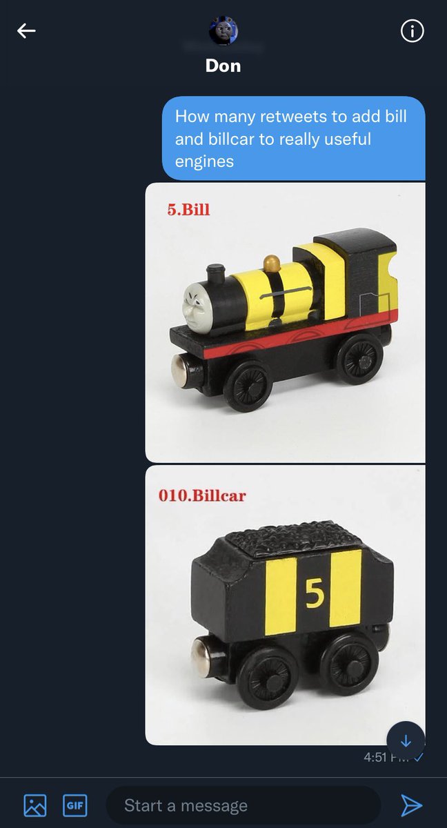 CrisptoesTrain's tweet image. Guys we need 500 retweets for @TheUsefulEngine to add bill and billcar to really useful engines let’s do this