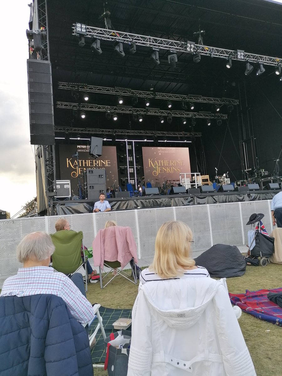 Waiting to see the fantastic Katherine Jenkins at Embley Park #Katherine Jenkins