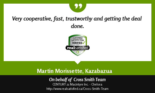 Nothing feels quite like a satisfied client. realsatisfied.ca/Cross-Smith-Te… via <a href="/realsatisfied/">RealSatisfied</a>