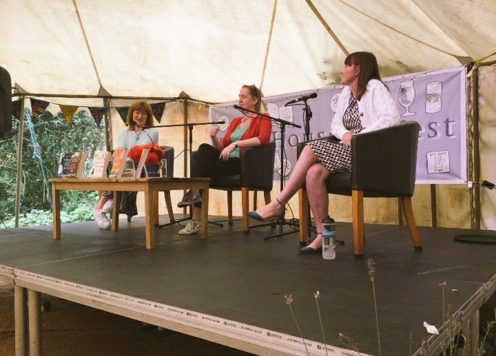 My signed books from @abbieyvette 
#Halesworthbookshop at #lowhouselitfest today, where I may, or may not, have given everyone the impression I drink a lot of gin!
Great to share my journey to publication. Thrilled to have been invited.
@Phoebe_A_Morgan @LesleyKara 
@LBA_agency