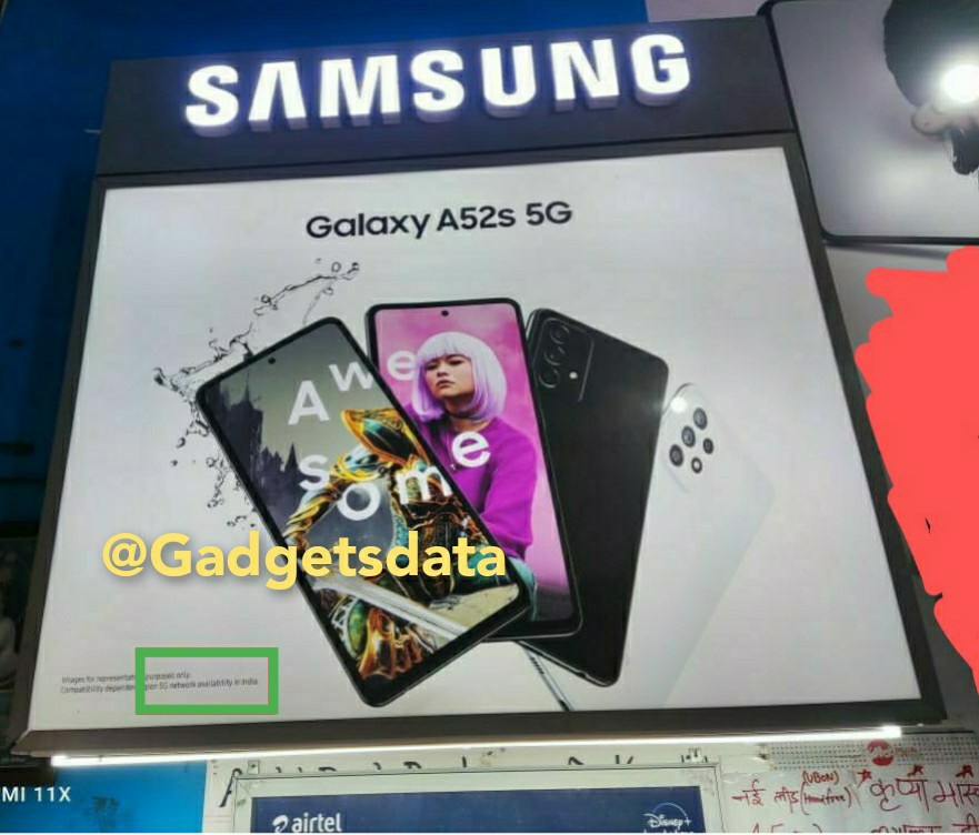 gadget_024's tweet image. Samsung Galaxy A52s 5G Spotted on Indian store: India Launch very soon.
Source Via @Gadgetsdata
 
#samsunggalaxyA52s #A52s #5G