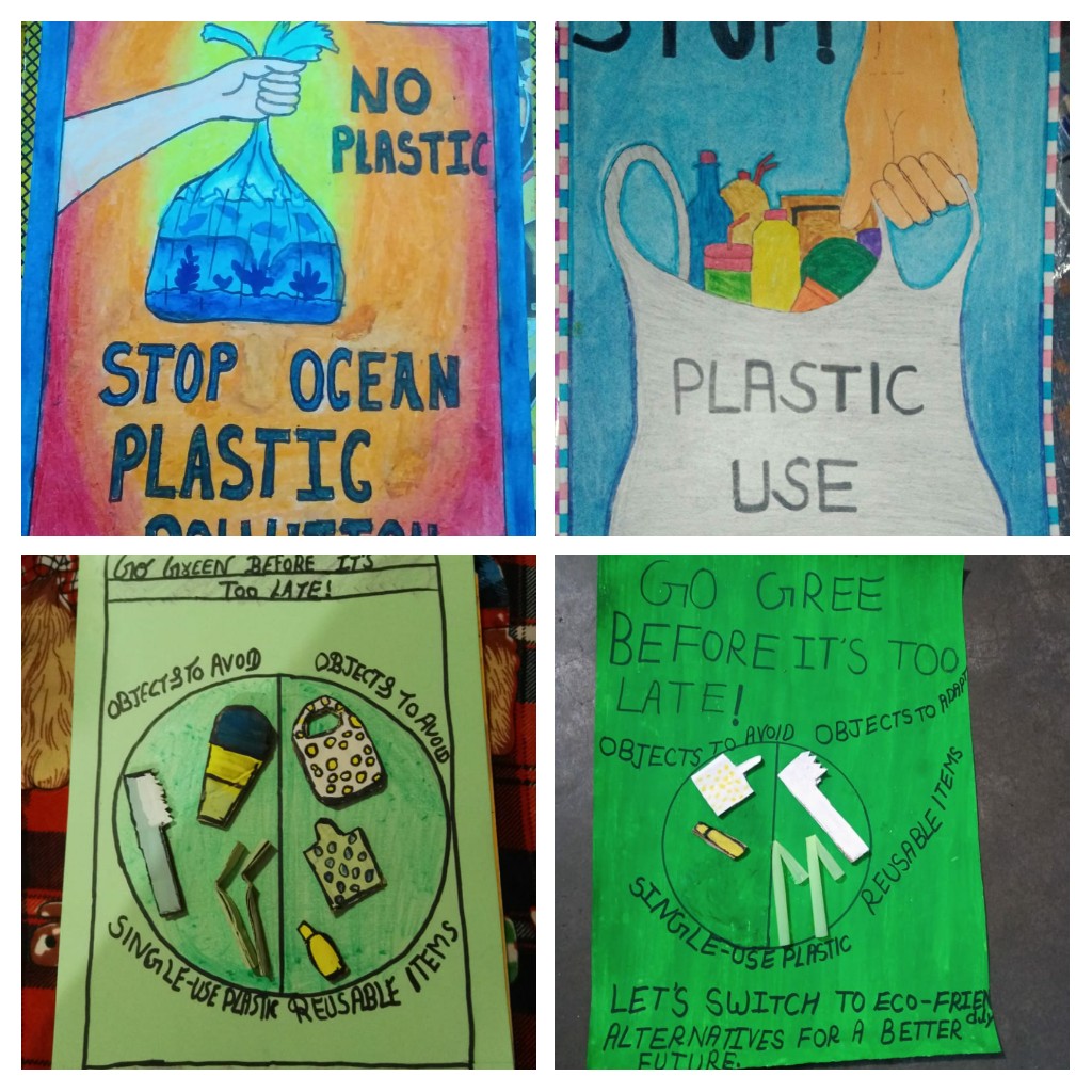 Say no single use of plastic [poster] – India NCC