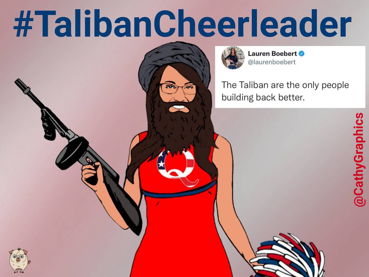 CathyGraphics3's tweet photo. @Acosta @DarrellIssa @JReinerMD @peterbergencnn Can’t wait! Are you going to talk about #TalibanBoebert and her horrifying tweets? @Acosta https://t.co/Xmu4HgNZAx
