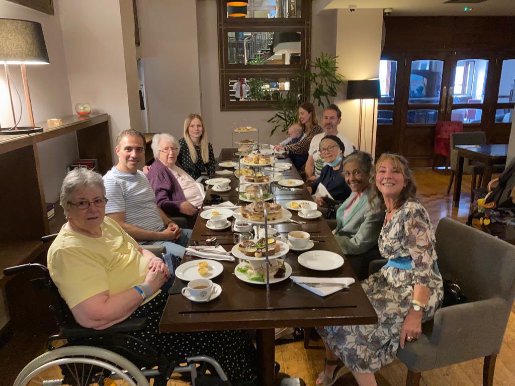 sarajcox's tweet photo. Thank you SO MUCH to the brilliant @claytoncrown for their kindness &amp; generosity in saving our Teaparty when covid nearly put a stop to it! Our guests enjoyed a completely delicious afternoon tea served up by Andrea &amp; Steve. Such a special afternoon thank you 👏🏼🍰☕️🧁 https://t.co/7aubmolWbq