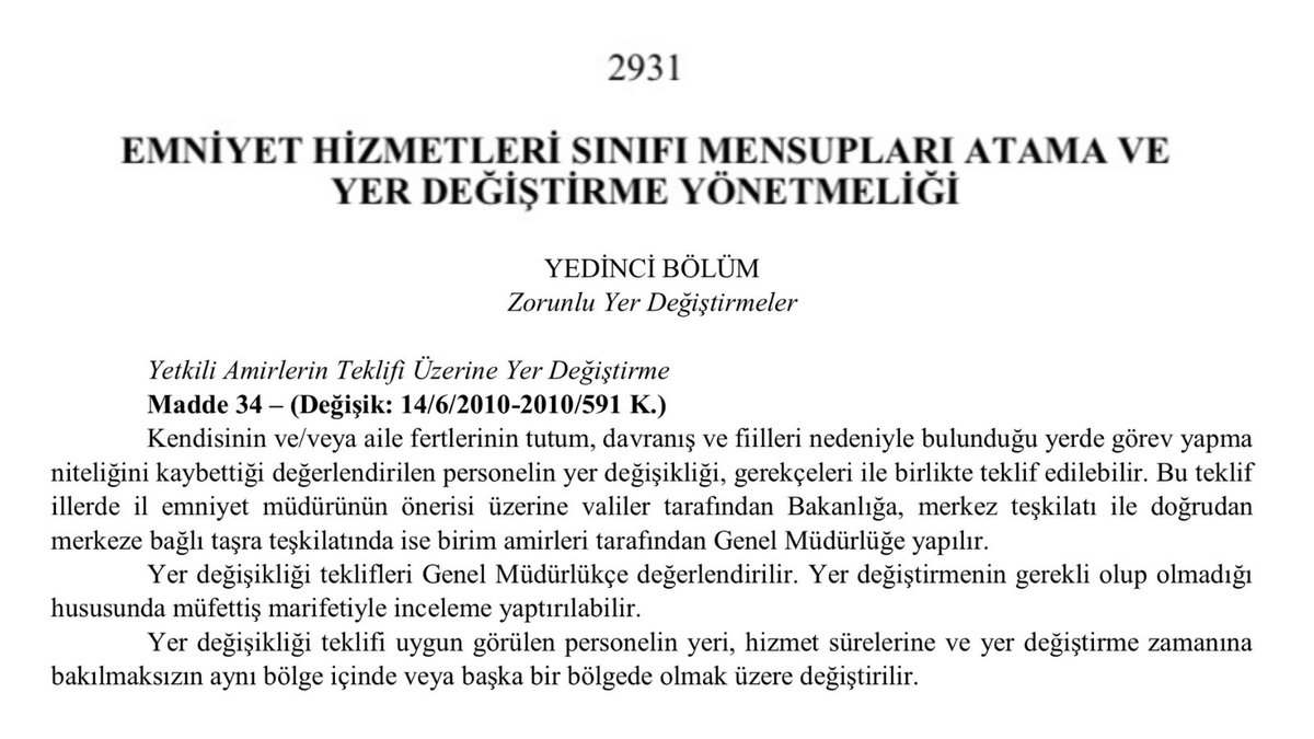 Ali Mahir Başarır (@alimahir) on Twitter photo AKP Mersin Milletvekili Zeynep Gül Yılmaz’ın polislere ettiği hakaretler yetmezmiş gibi onları açığa aldırdı!
Şimdi de polislerimizin 34. Madde gerekçe gösterilerek bir başka şehire sürgüne gönderileceği bilgisi var.
Derhal bu yanlıştan dönün!
#PolisiminYanındayım AKP Mersin Milletvekili Zeynep Gül Yılmaz’ın polislere ettiği hakaretler yetmezmiş gibi onları açığa aldırdı!
Şimdi de polislerimizin 34. Madde gerekçe gösterilerek bir başka şehire sürgüne gönderileceği bilgisi var.
Derhal bu yanlıştan dönün!
#PolisiminYanındayım