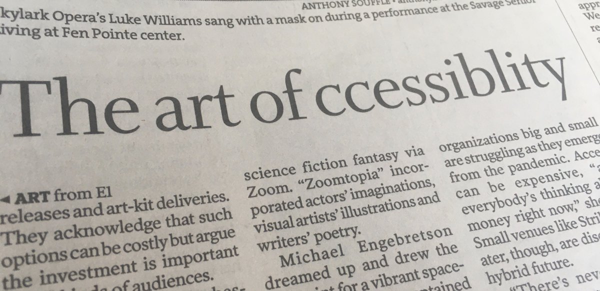 Headline: the art of ccessiblity