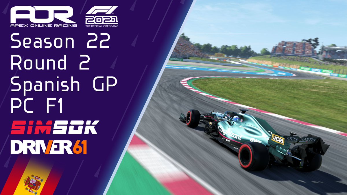 Apex Online Racing (@apexonracing) on Twitter photo 🚨 #AORF1 ROUND 2 LIVE NOW! 🔴
Round 2 of AOR's F1 Leagues on @Formula1game starts now. 🏁
It kicks off with the European leagues around Spain. 🇪🇸
📺 EU PC F1 - aor.social/EU-PC-F1-R2
🎙️ <a href="/hmielb/">Brendan Hmiel</a> & <a href="/BenikageCasts/">Benikage</a>
📺 EU PC F2 - aor.social/AOR-PC-F2-R2
🎙️ <a href="/Frostbreath111/">Frostbreath/Rob</a> 🚨 #AORF1 ROUND 2 LIVE NOW! 🔴
Round 2 of AOR's F1 Leagues on @Formula1game starts now. 🏁
It kicks off with the European leagues around Spain. 🇪🇸
📺 EU PC F1 - aor.social/EU-PC-F1-R2
🎙️ <a href="/hmielb/">Brendan Hmiel</a> & <a href="/BenikageCasts/">Benikage</a>
📺 EU PC F2 - aor.social/AOR-PC-F2-R2
🎙️ <a href="/Frostbreath111/">Frostbreath/Rob</a>