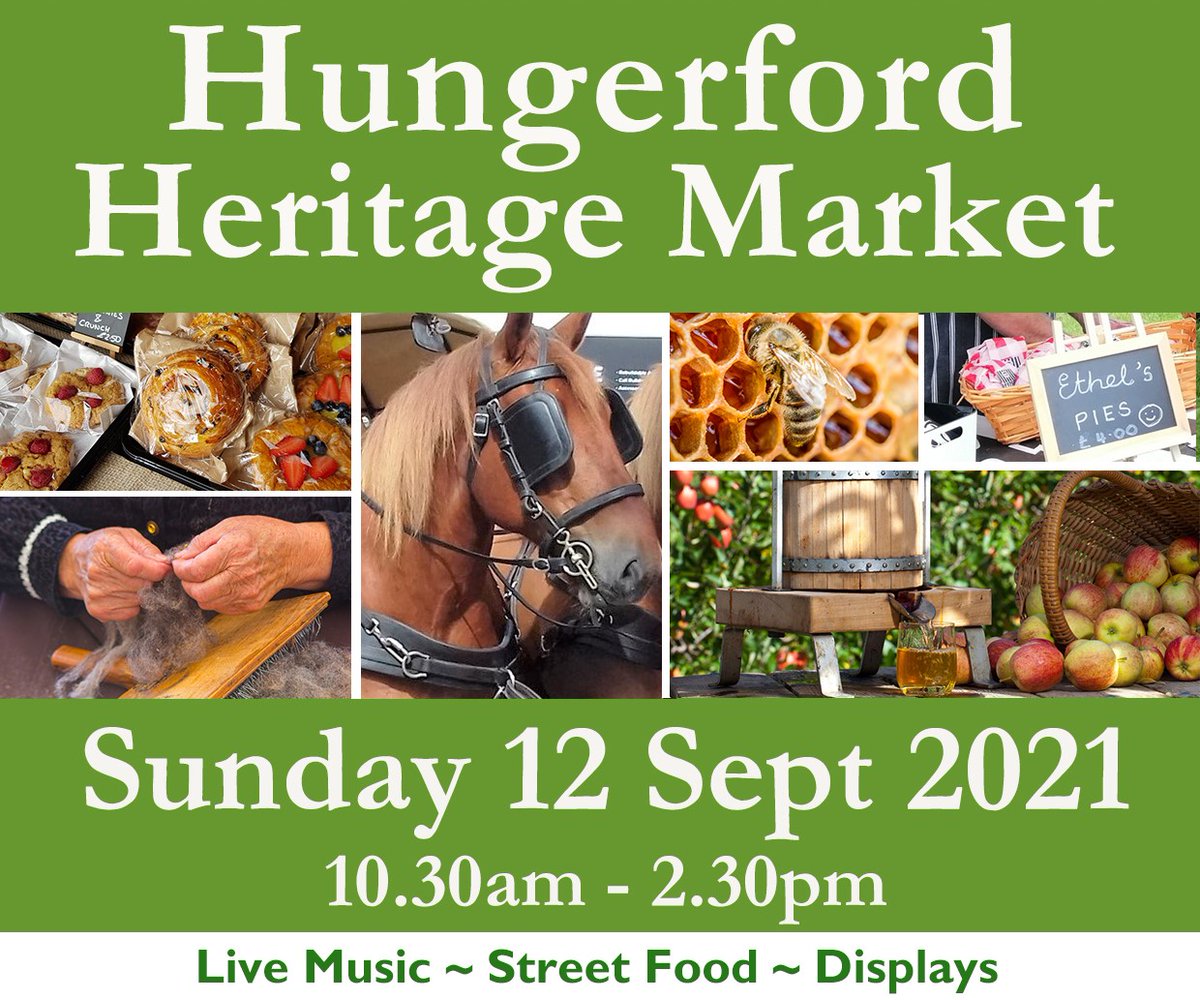 Hungerford Food Community (@hungerfordfoodf) on Twitter photo So excited about our <a href="/heritageopenday/">Heritage Open Days</a> market 10.30am - 2.30pm Sun 12 Sept with lots of stalls, live music, street food, apple pressing, heavy horse & harness, mead, venison, rug and basket weaving. Free entry #Hungerford #market So excited about our <a href="/heritageopenday/">Heritage Open Days</a> market 10.30am - 2.30pm Sun 12 Sept with lots of stalls, live music, street food, apple pressing, heavy horse & harness, mead, venison, rug and basket weaving. Free entry #Hungerford #market