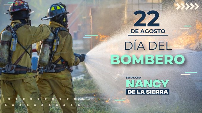 #SomosPTTlalpan ⭐️

#De Senadora <a href="/Nancydelasa/">Nancy de la Sierra Arámburo</a> El primer Cuerpo de Bomberos se fundó en Veracruz, un 22 de agosto de 1873. Mi reconocimiento y admiración a los hombres y mujeres q arriesgan su vida ante situaciones d emergencia, en el combate d incendios.

¡ Feliz #DiaDelBombero !