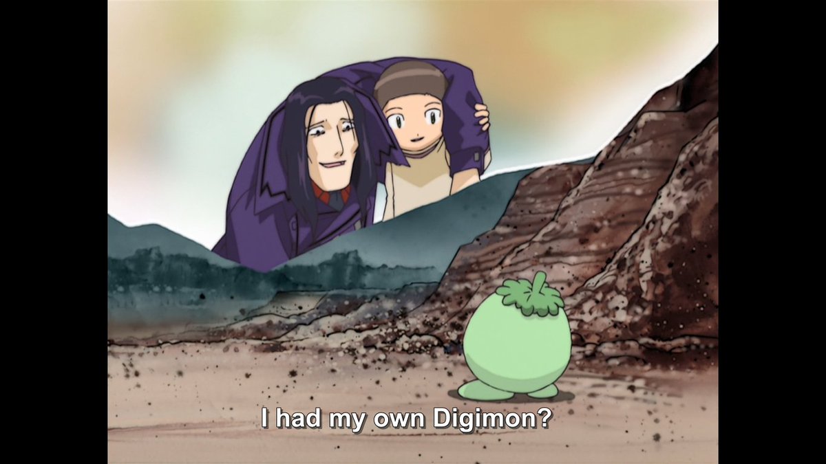 sparkle_angelic's tweet photo. Then finaly he meet his Digimonpartner, but saw what he or better Myotismon did to the World his Partner came from. So he know he would die, thats why he decide its the best that he sacrifice his energy to heal the World his Digimon came from. 
#yukiooikawa #datirimon #Digimon https://t.co/K7sjxsUbsP