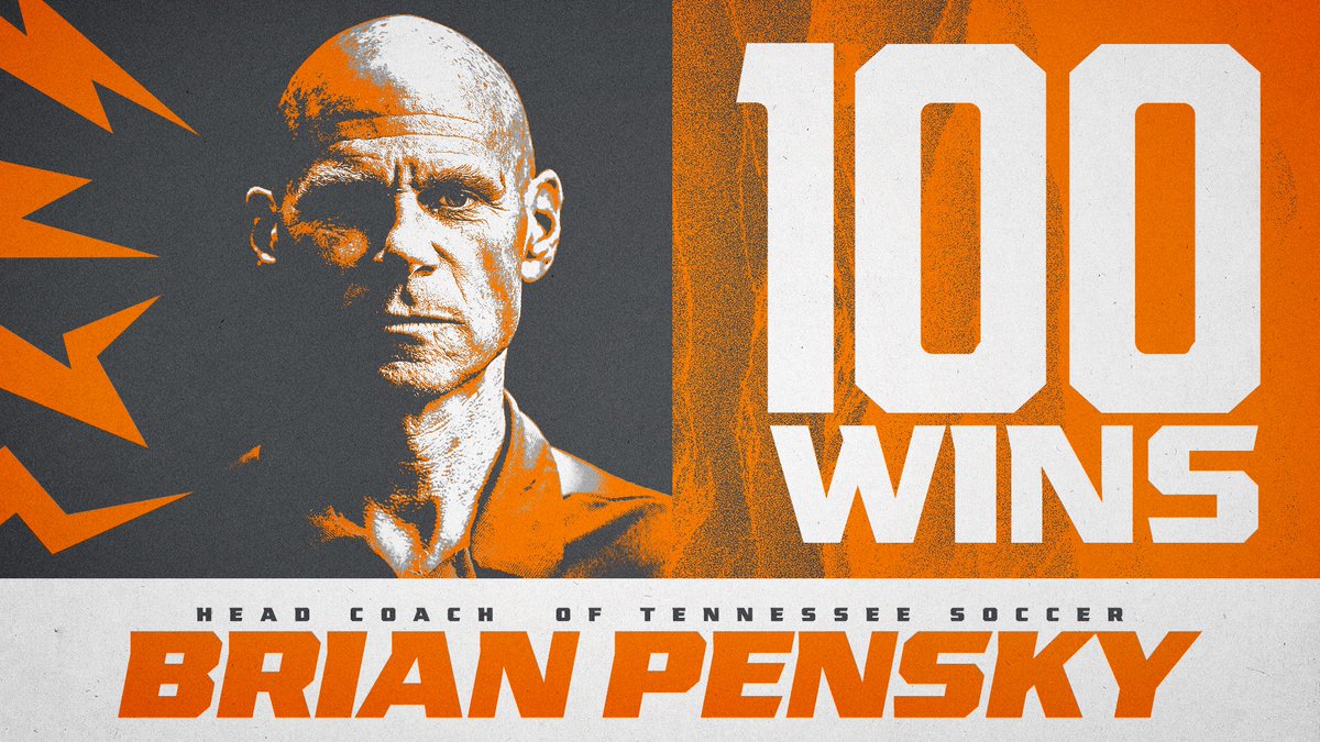 Today's win marks win number 1⃣0⃣0⃣ at Tennessee for Head Coach Brian Pensky. 

Congrats Coach!