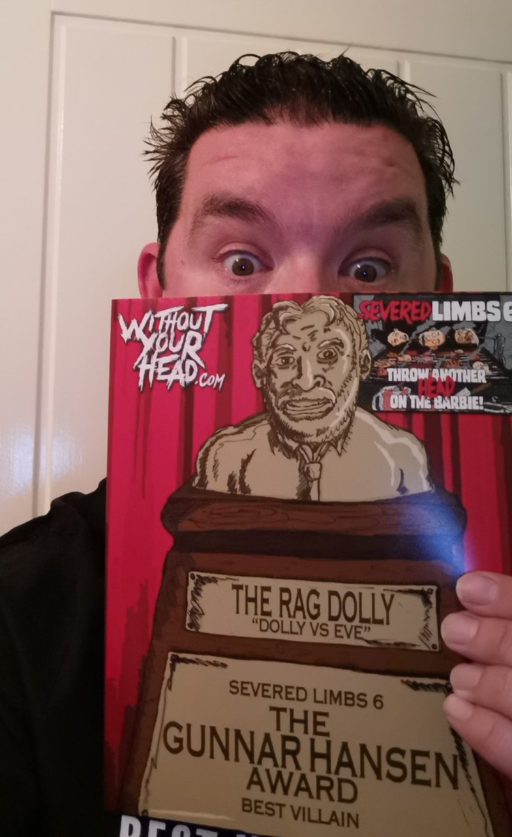Dean_Midas's tweet photo. What an honour.

#TheRagDolly #BestVillian https://t.co/jfdWR2jMnw