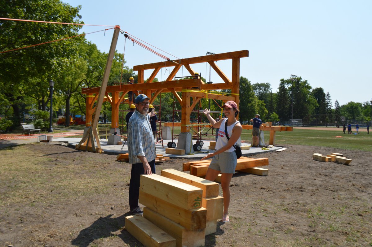 mpls_kevin's tweet image. The new performance pavilion in Logan Park is one step closer to completion thanks to @Logan_Park and @mplsedisonFB!