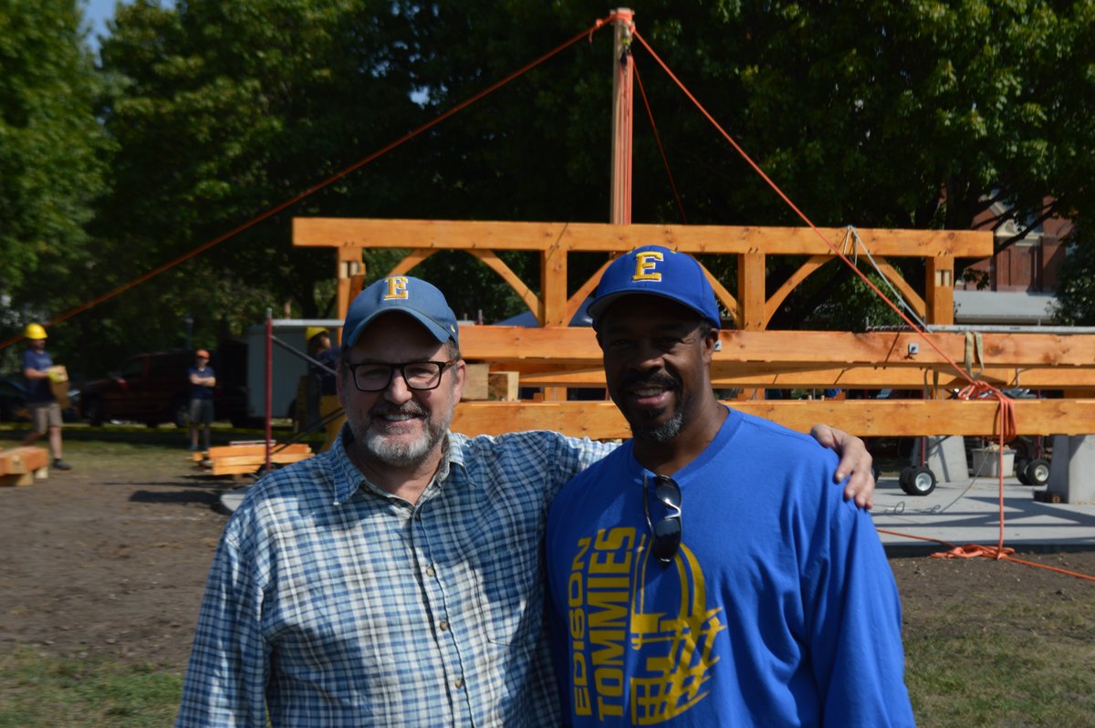 mpls_kevin's tweet image. The new performance pavilion in Logan Park is one step closer to completion thanks to @Logan_Park and @mplsedisonFB!